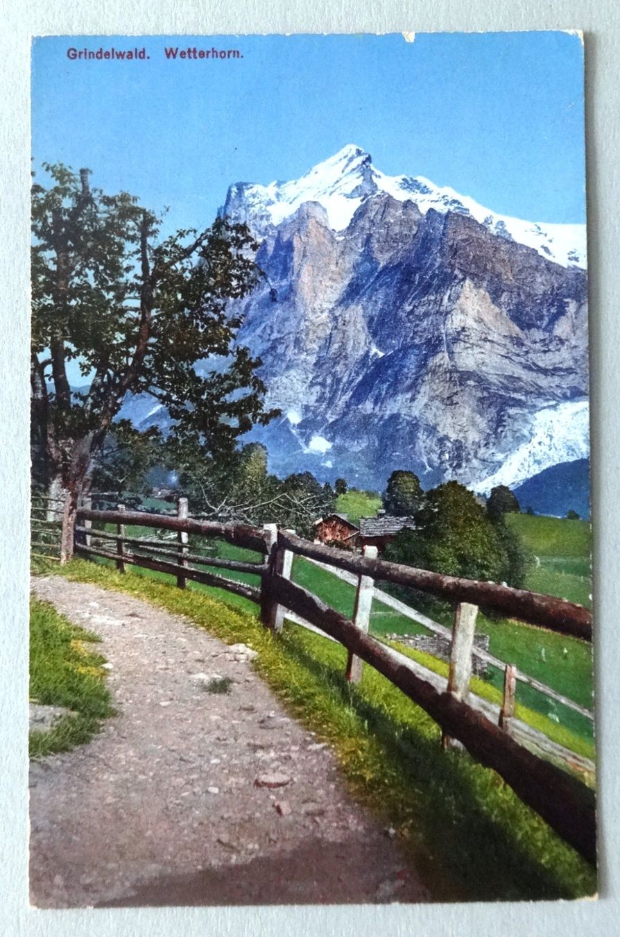 Cartoline postali: Grindelwald, Wetterhorn – Usato da Fétigny venduto da Billy2miny