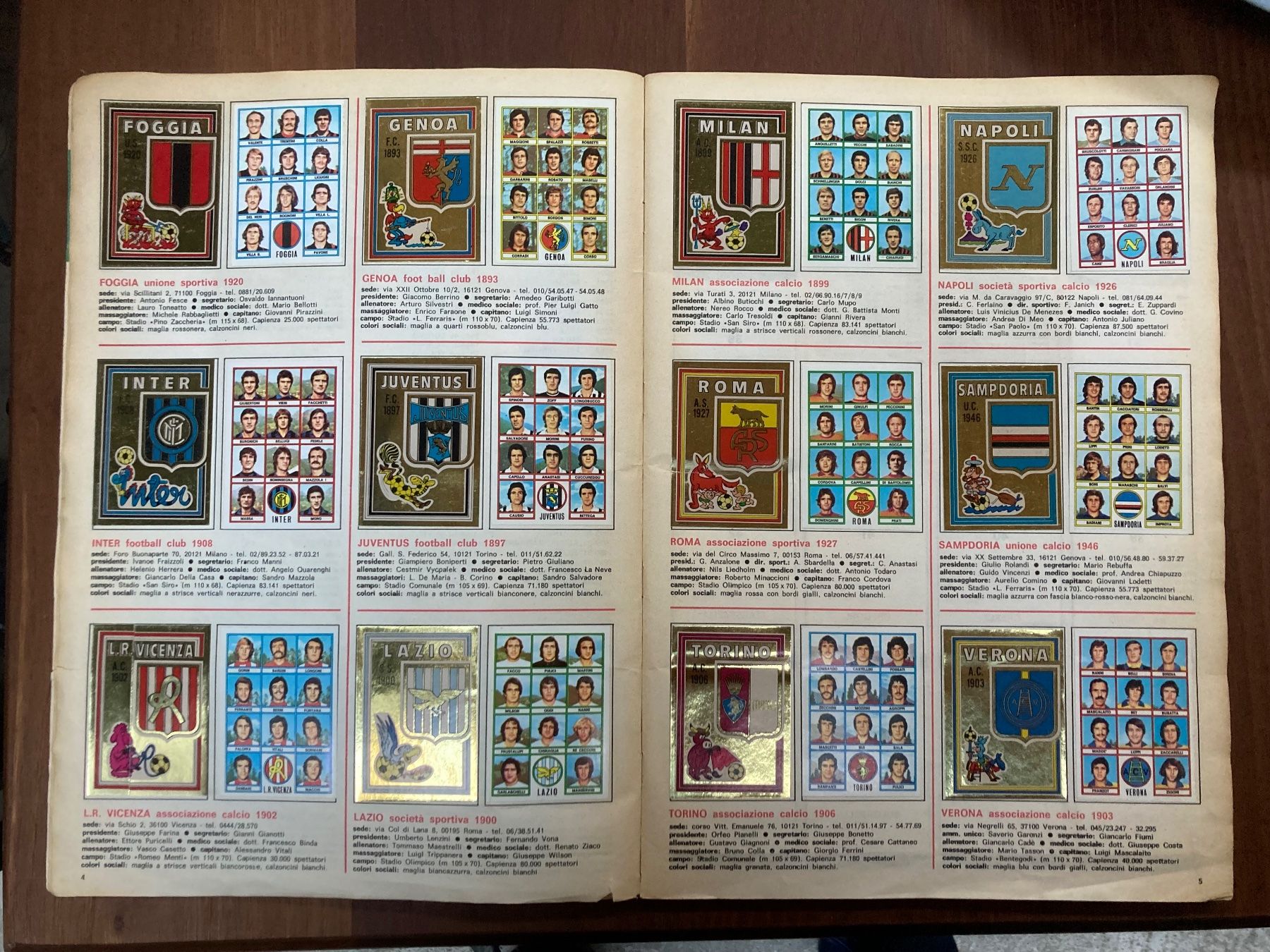 Panini Album: Panini Calciatori 1973 / 74 - Italia – Usato da zürich venduto da papalapa 2