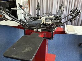 Siebdruck Handkarussell 4 Farben + 4 Paletten drehbar