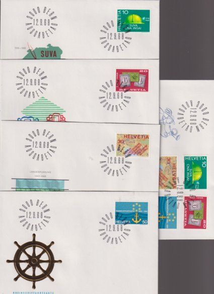 Tutti i francobolli: FDC-Serien 1968 - 1970 – Usato da Koblenz venduto da Boerse6