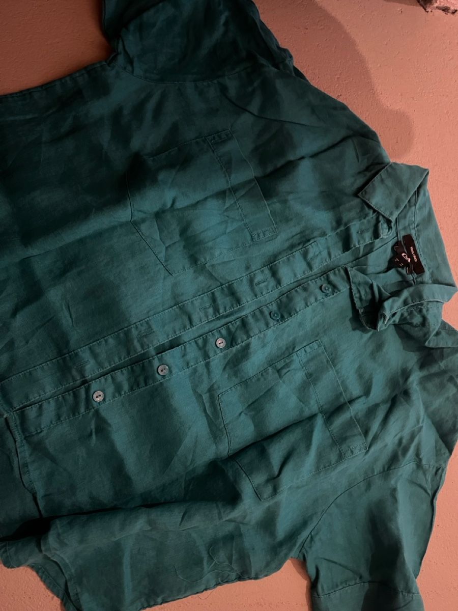 C&A Camicette: Hemd C&A gruen kurzarm 36/38 oversize – Nuovo (secondo la descrizione) da Altenrhein venduto da jus_mx89