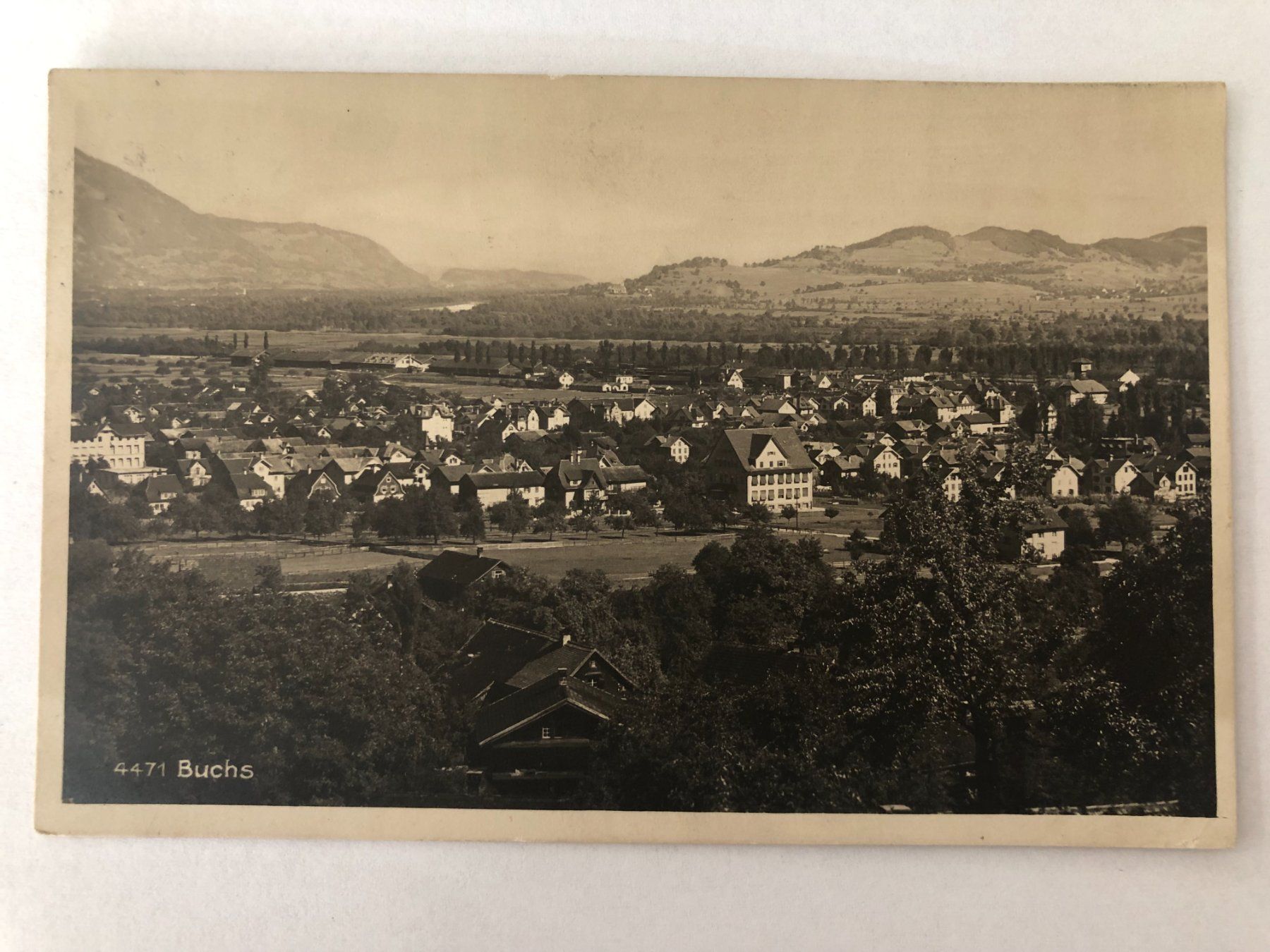 Cartoline postali: Buchs  (SG) 1929 – Usato da Pfäffikon ZH venduto da Waltoversand