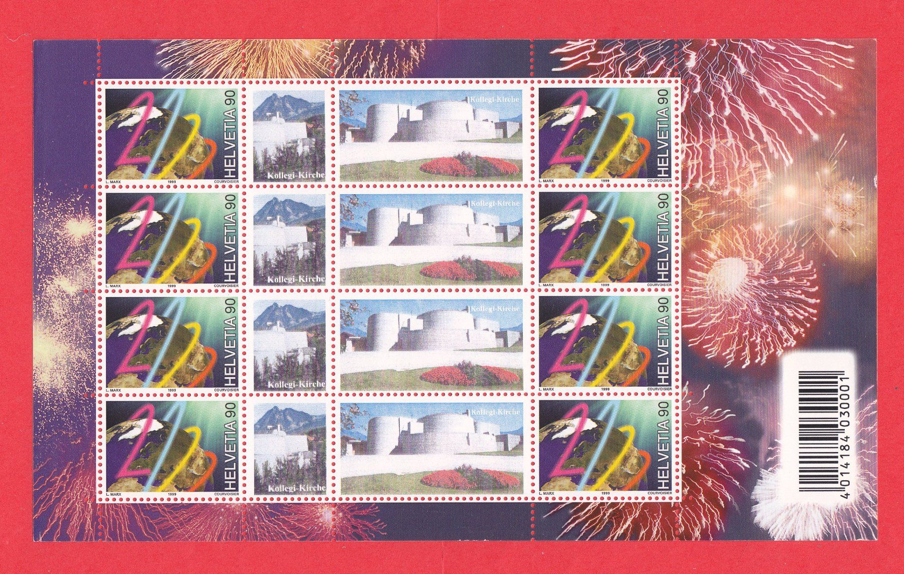 Tutti i francobolli: 1999 Kleinbogen  Millennium  ** Postfrisch **  SBK 54Fr. – Nuovo (secondo la descrizione) da Adliswil venduto da Aenti