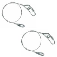 2er Set Safety Fangseil 60cm/2mm m. Kettennotglied