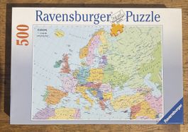 Puzzle Ravensburger, Europe, 500 pièces état neuf. 
