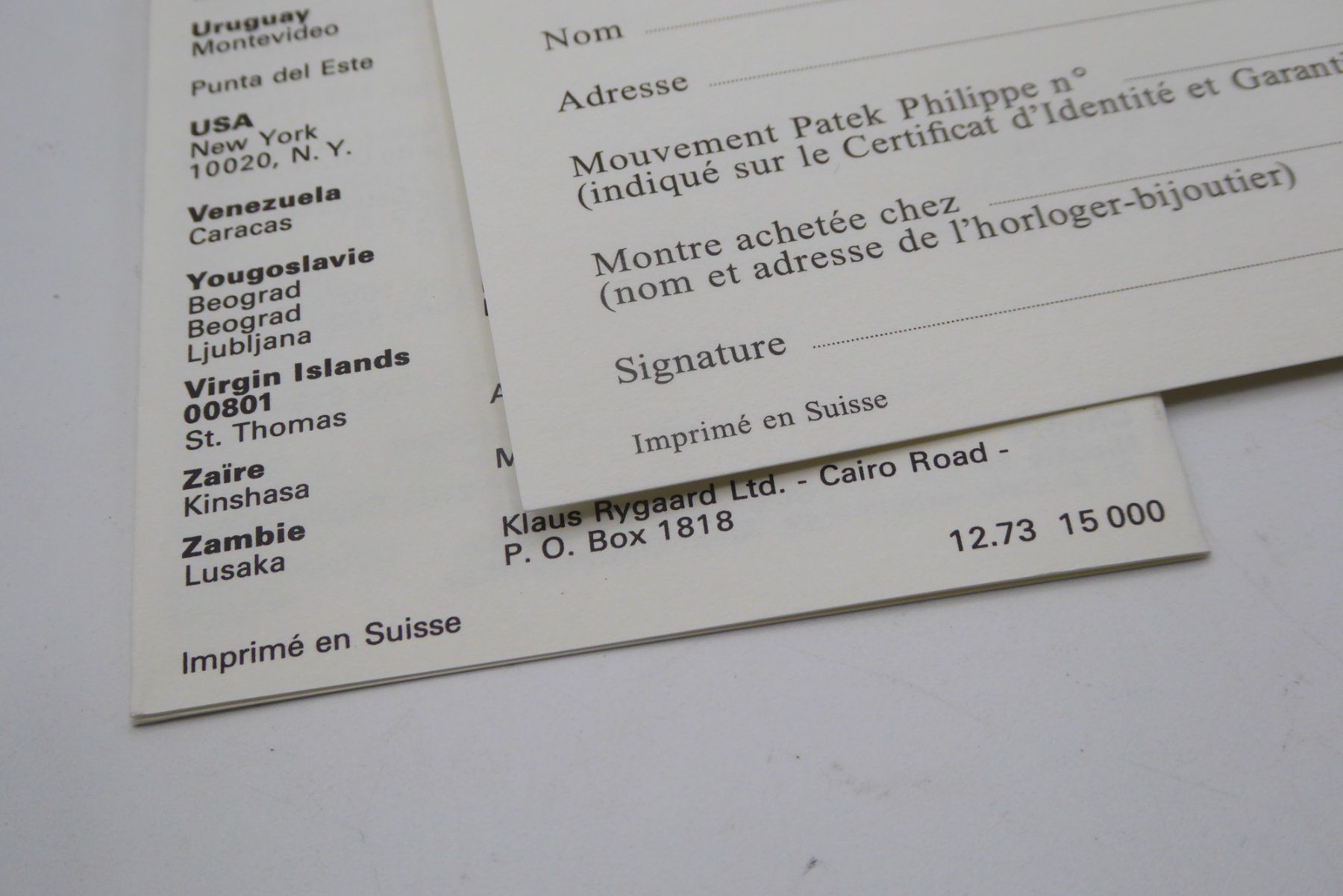 Patek Philippe Orologi: Patek Philippe Nautilus Booklet Vintage set 12.73 – Usato da Geneve venduto da adr_xk6n 8