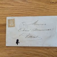 Dokument Mit Sitzende Helvetia Villeret St.Imier 1876