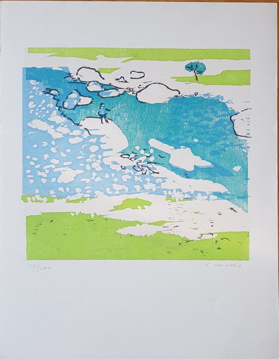Grafica & Litografie: Karl Landolt  -  Schweizer Kunst  -  Swiss Art – Usato da Horw venduto da Kunstreich7 1