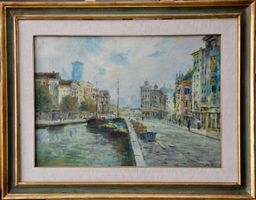 Milano, Umberto Ziveri, Öl auf Leinwand