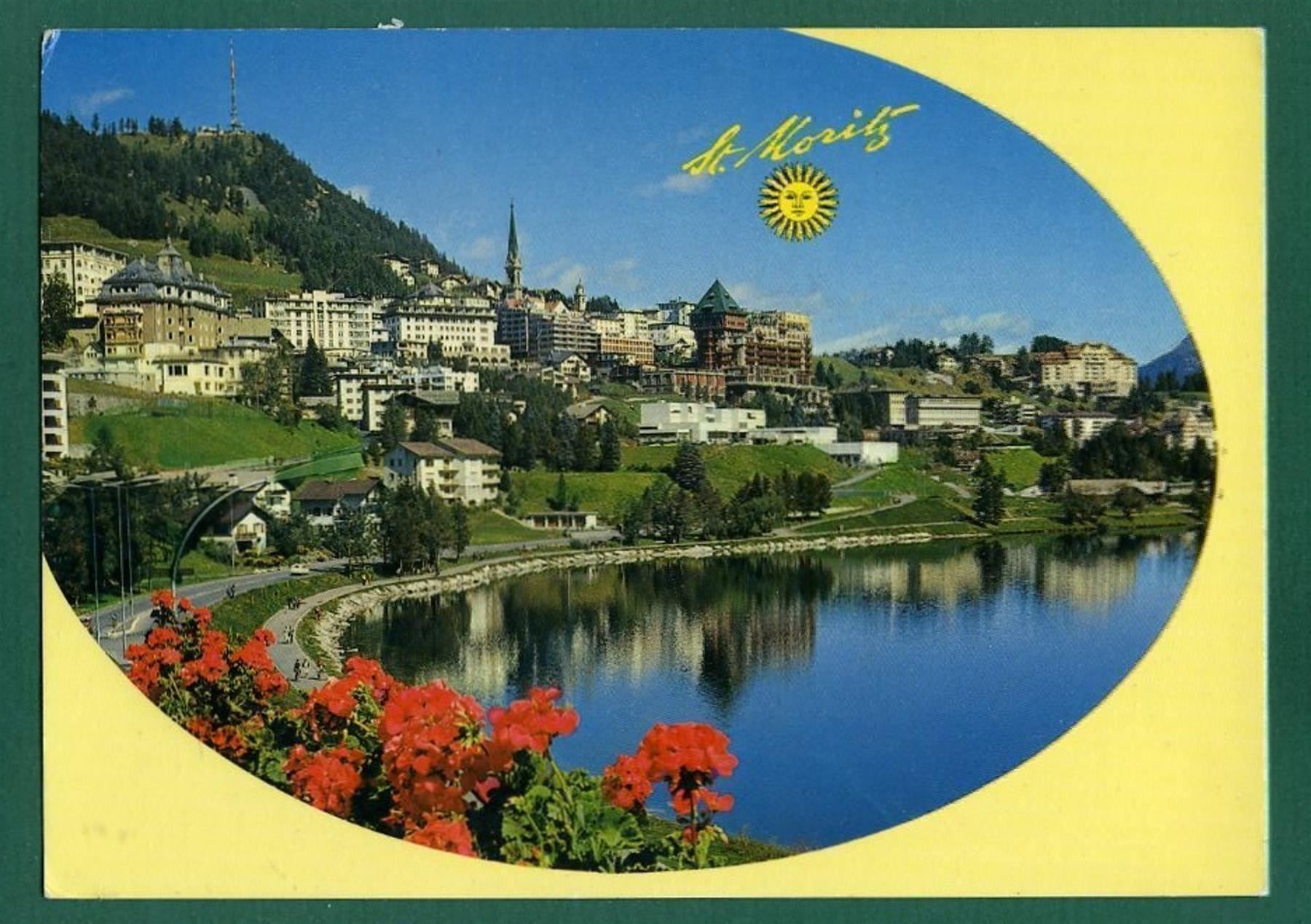 Ansichtskarten: St. Moritz-Dorf, 1978, gelaufen, Grossformat – Gebraucht aus Sargans von Hausi1951