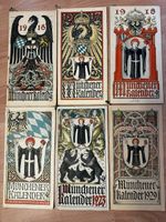 Antike Münchener Kalender 1916 1917 1918 1923 1929