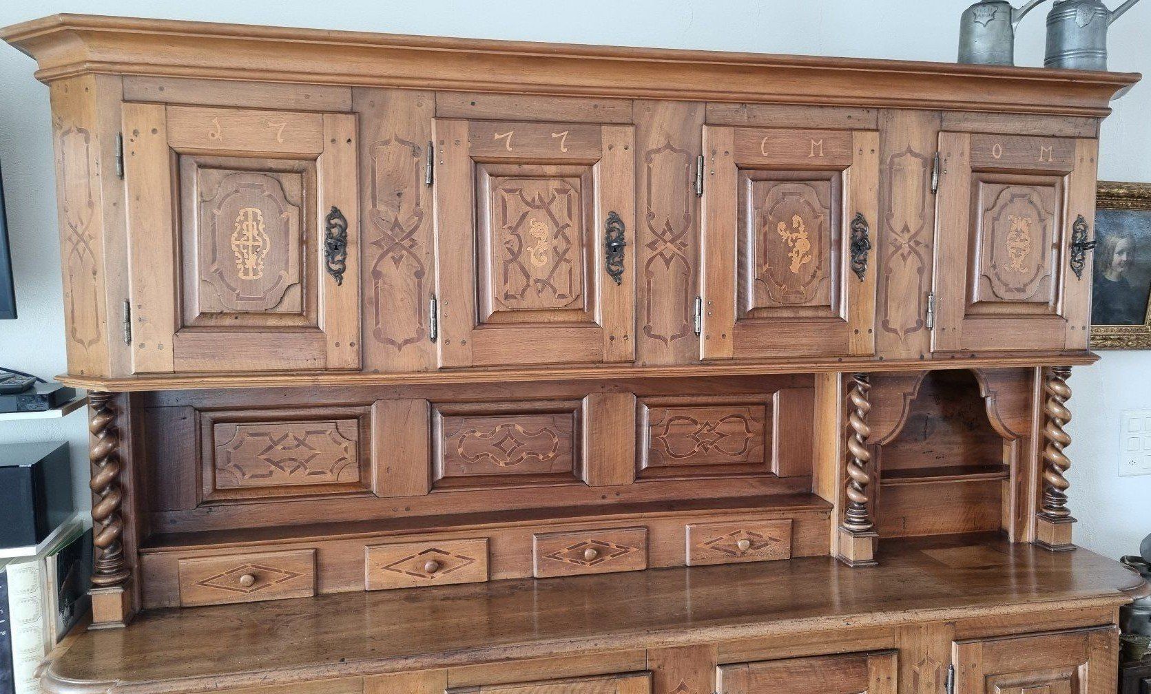 Credenze: Splendide buffet ancien de 1777 de Suisse centrale – Usato da Lausanne venduto da bleu-ciel11 3