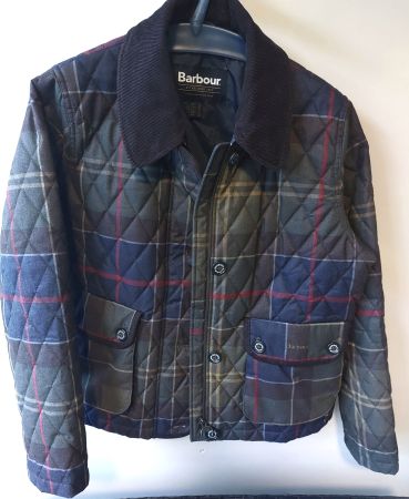 BARBOUR LOUDEN QUILT JACKE 42/44 GRÜN TARTAN SUPER ZUSTAND!