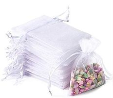 Hochzeit Säckchen Organza Beutel 100 pcs