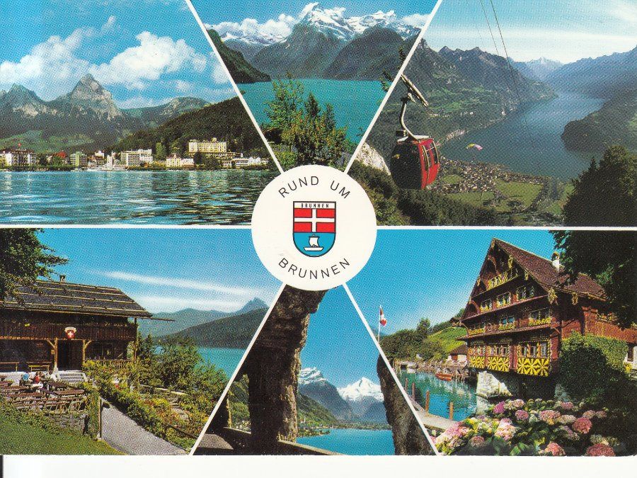 Cartoline postali: Brunnen 1994 – Usato da Bürglen TG venduto da StampGraf