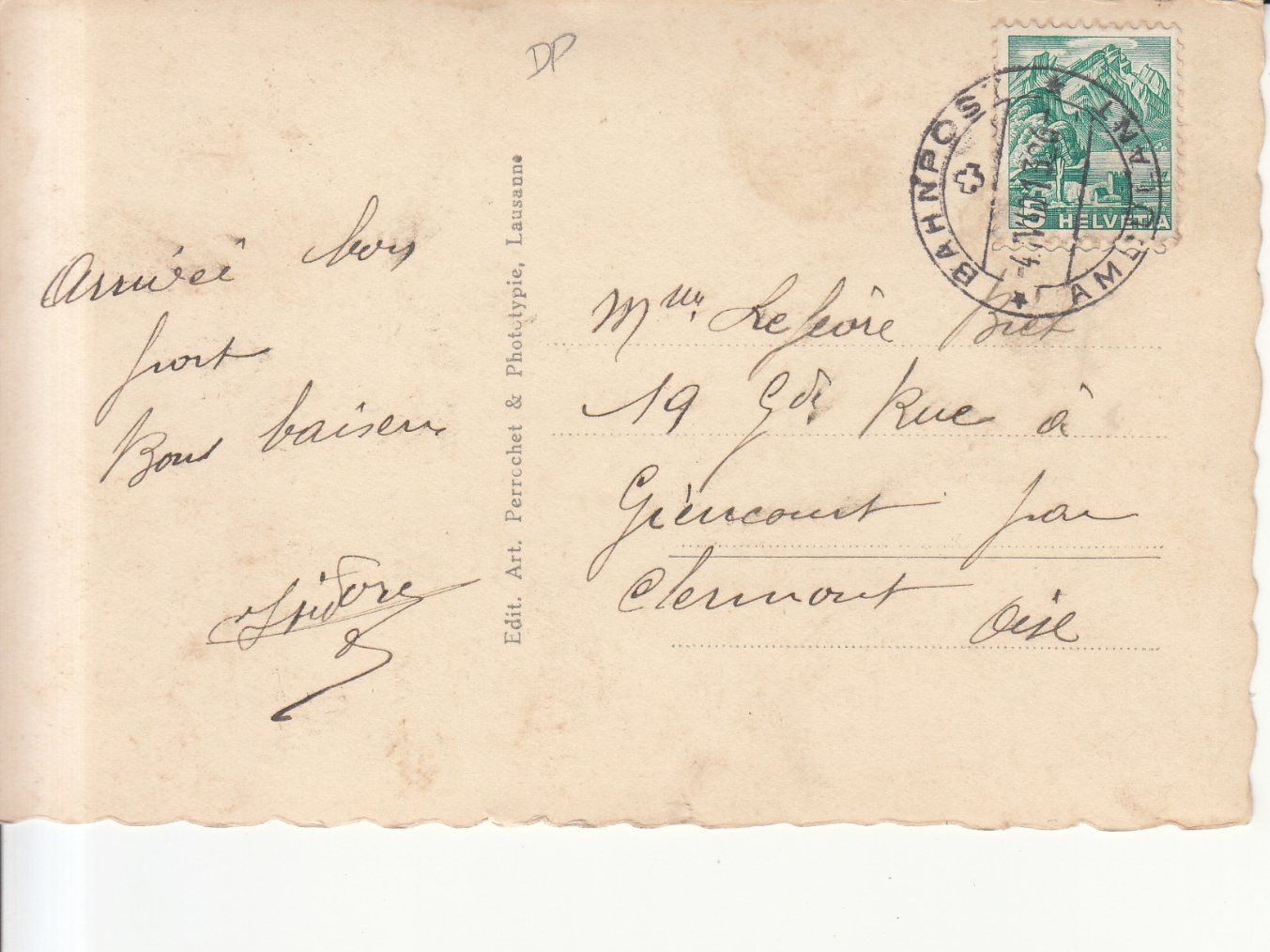 Cartoline postali: Orbe, Gorges, 1940 – Usato da Bürglen TG venduto da StampGraf 1