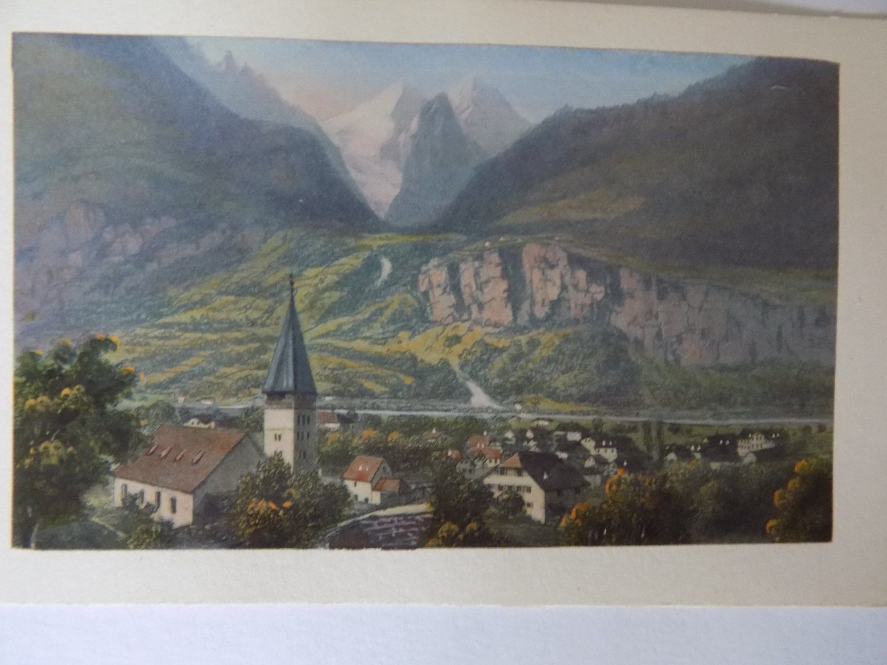 Incisioni: Meiringen koloriert CdV Dikenmann – Usato da Risch venduto da Antikfee 3