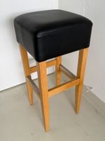 Vega Holz Barhocker mit Kunstlederbezug