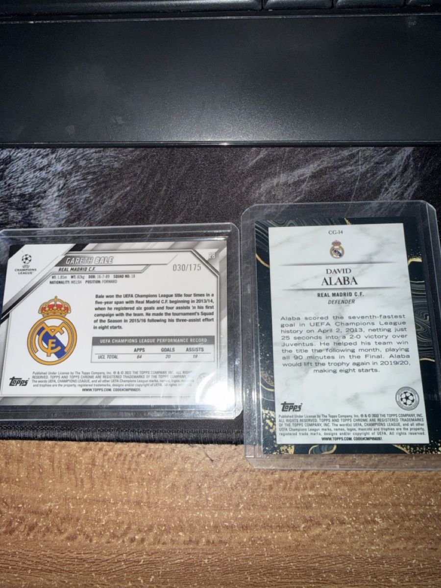 Topps Sammelbilder & Trading cards: Fussballkarten Real Madrid Gareth Bale David Alaba – Neu (gemäss Beschreibung) aus Reinach AG von fmi_wj6k 1