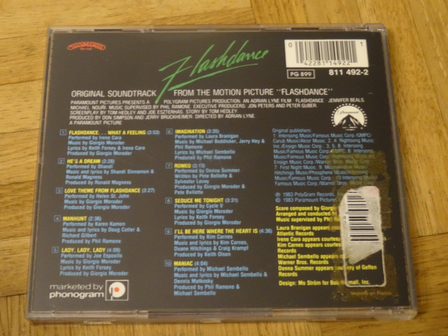 CD: Flashdance - Original Soundtrack From the Motion Picture CD – Usato da Olten venduto da Disc-Ausverkauf 1