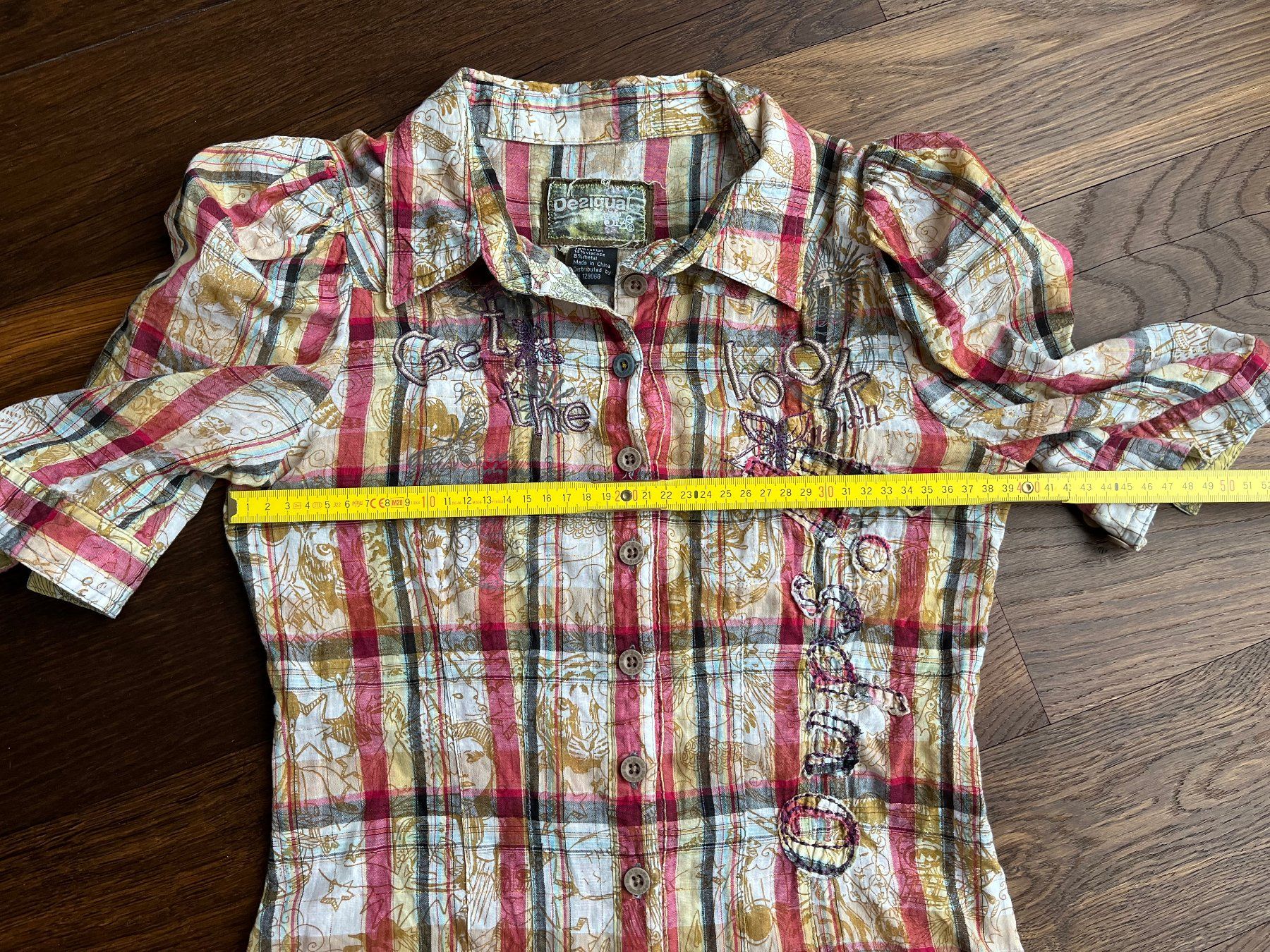 Desigual Camicette: Bluse kurzarm Desigual kariert Gr. S – Usato da Affoltern am Albis venduto da Blackrhythm 4