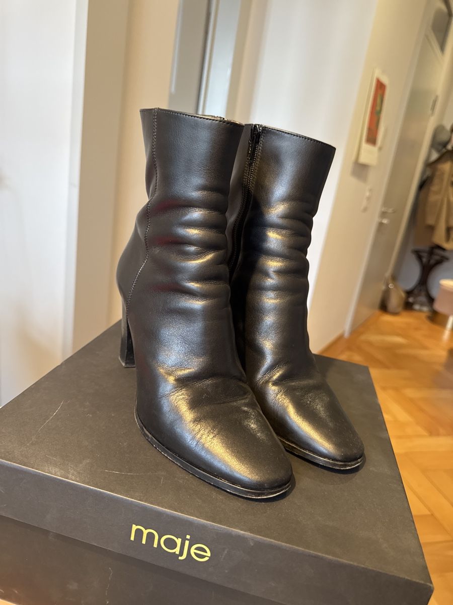 Maje Scarpe da donna: MAJE Stiefel Leder schwarz Gr. 38 – Usato da Zürich venduto da Aliciki 2