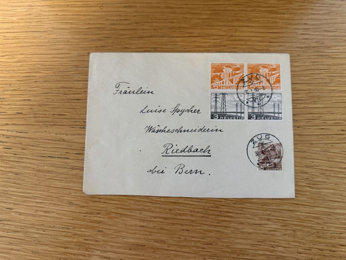 Tutti i francobolli: Bedarfsbrief 30.1.1950 Zug – Usato da Murgenthal venduto da Tina_4055