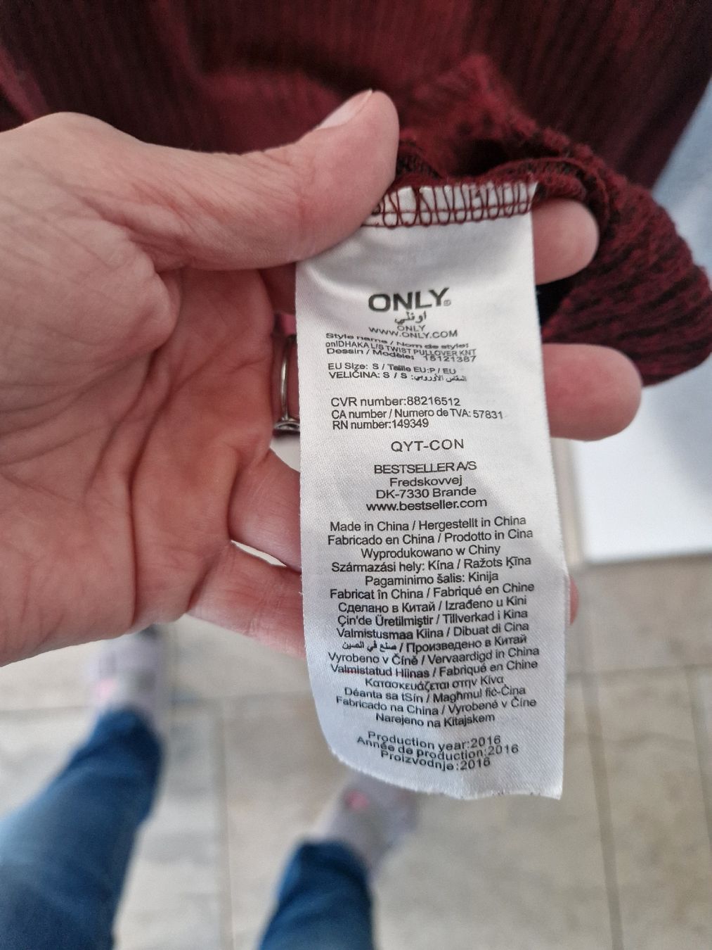 Only Pulls & Sweat-shirts: ONLY Pulli, Grösse S, Weinrot – D'occasion à Niederrohrdorf par Miripfiri 5