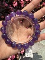 Brazilian Amethyst Armband 12mm+ – Hochwertiges Edelstein