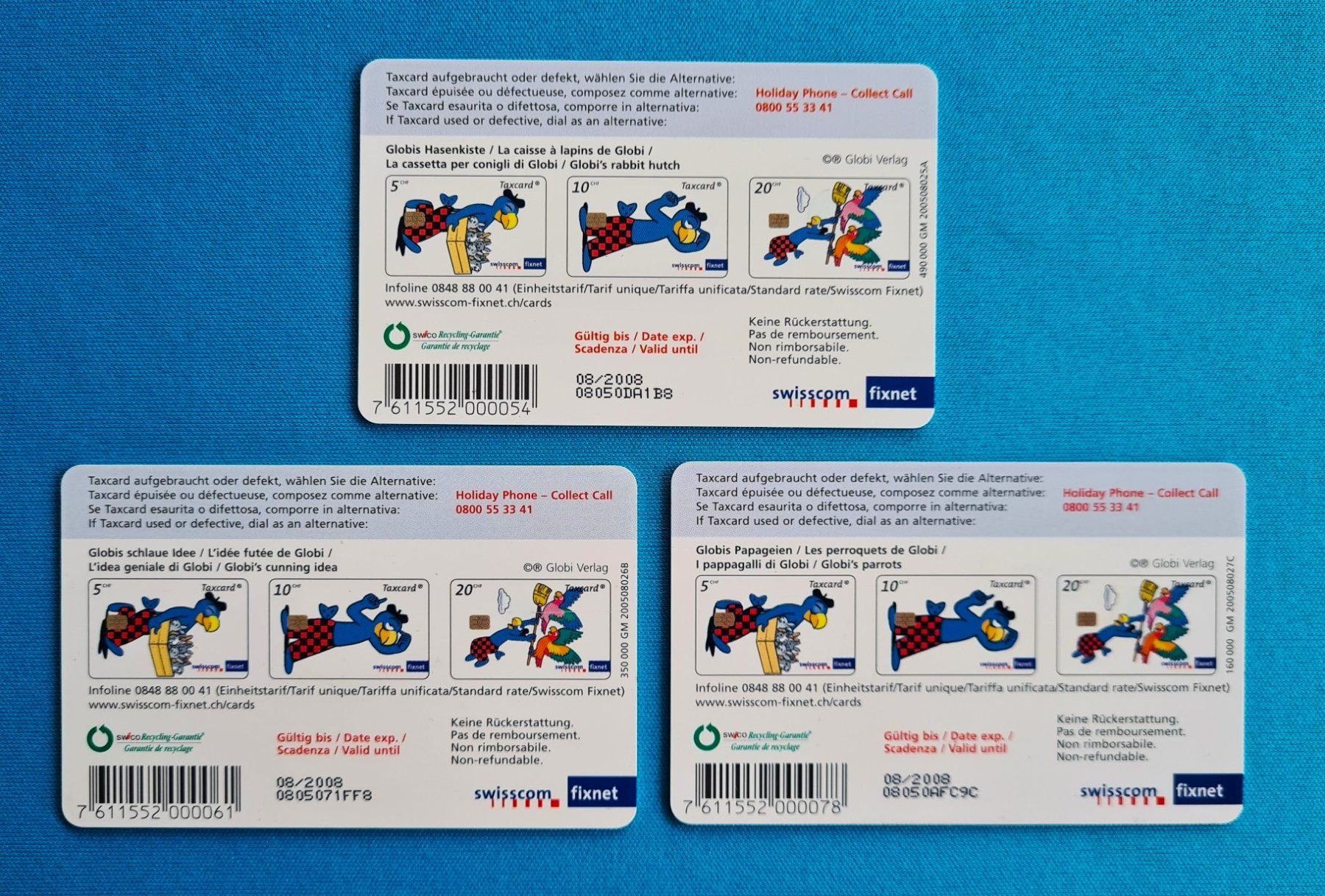 Swisscom Schede telefoniche: Taxcard Swisscom – Usato da Saland venduto da V-Tour 1
