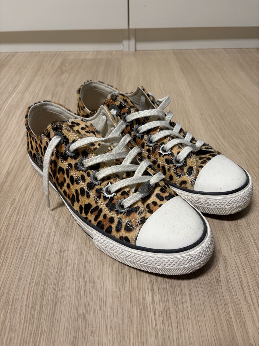 Herrenschuhe: Leopard print leather converse lookalike – Neu (gemäss Beschreibung) aus Kaltbrunn von wardrobe.sale