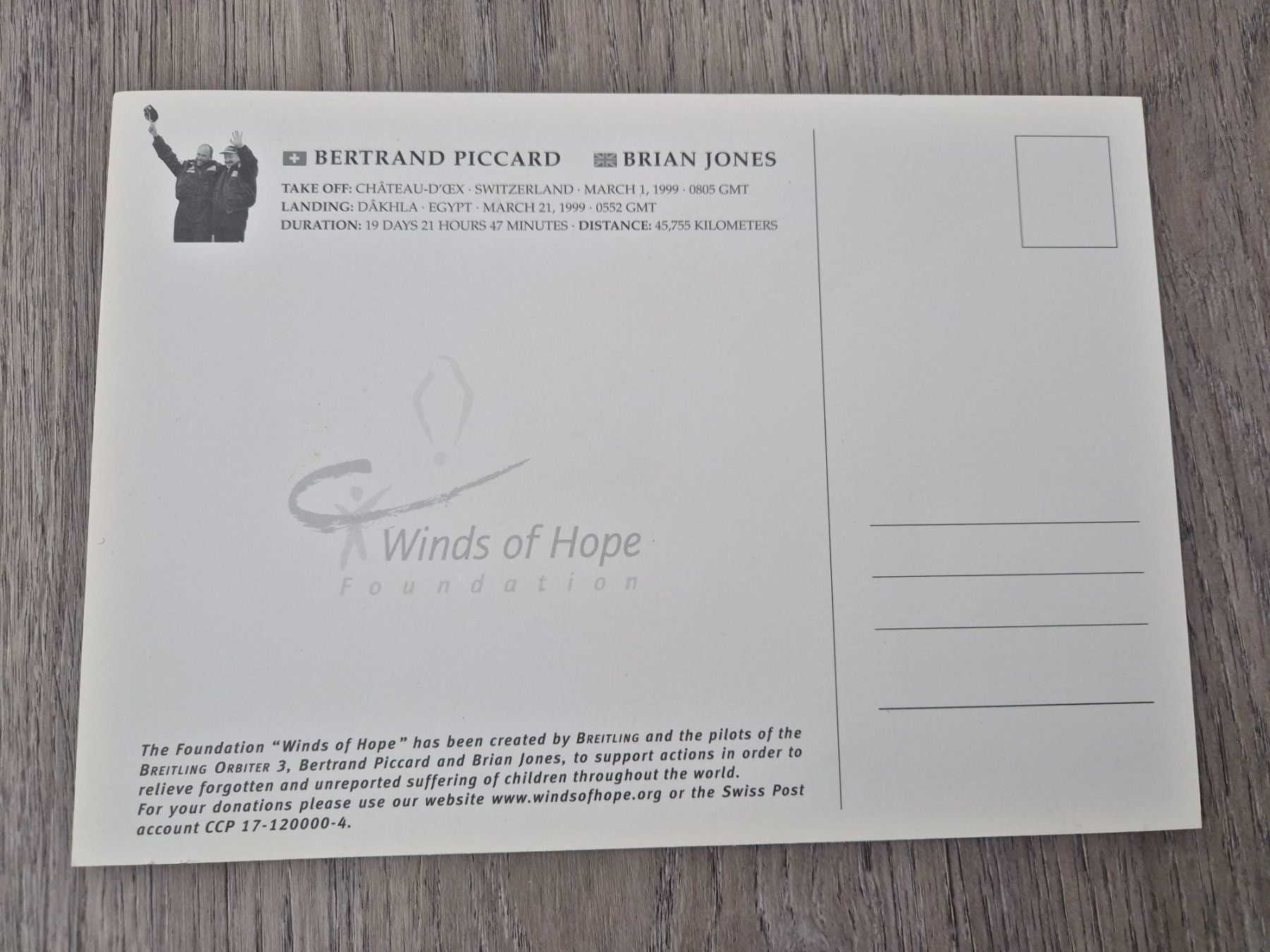 Autografi: Autogramm Bertrand Piccard mit Orginalunterschrift – Nuovo (secondo la descrizione) da Eglisau venduto da nicij79 1