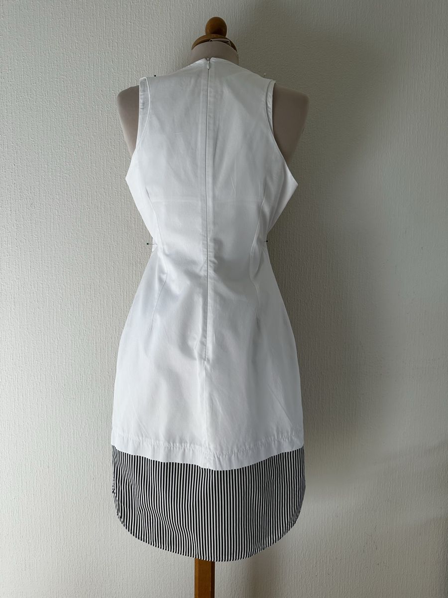 Vestiti: Robe ETIENNE DEROEUX blanc rayures noires taille S – Nuovo (secondo la descrizione) da Châtelaine venduto da Alexandra.jankowski 3