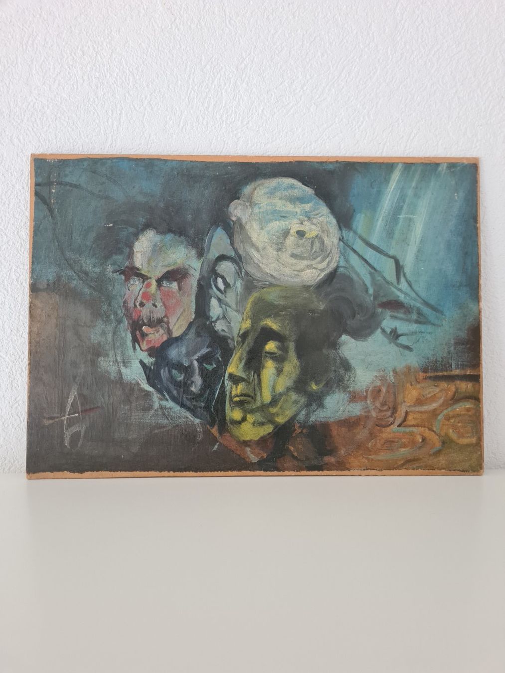 Dipinti: Tableau peinture art abstrait expressionniste signé – Usato da Monthey venduto da 187-zeroo 4