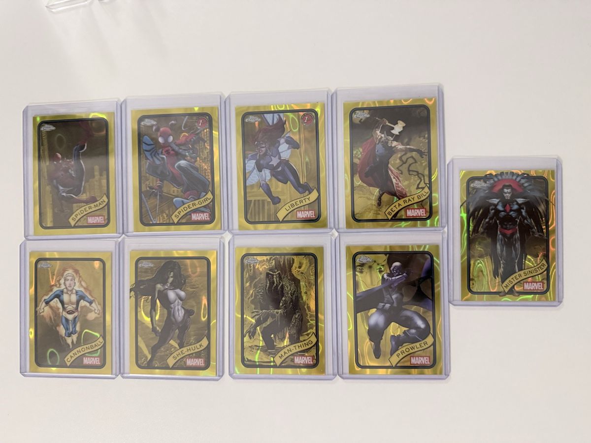 Topps Carte collezionabili: Topps Chrome Marvel 2025 9x Yellow Wave Fullset – Nuovo (secondo la descrizione) da Küttigen venduto da Donart10