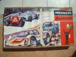 Märklin Sprint Autorennbahn 1410 Porsche Mercedes 70er Jahre