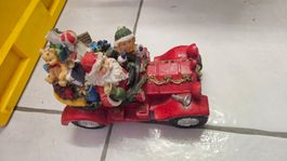 Decorazione natalizia Babbo Natale in auto