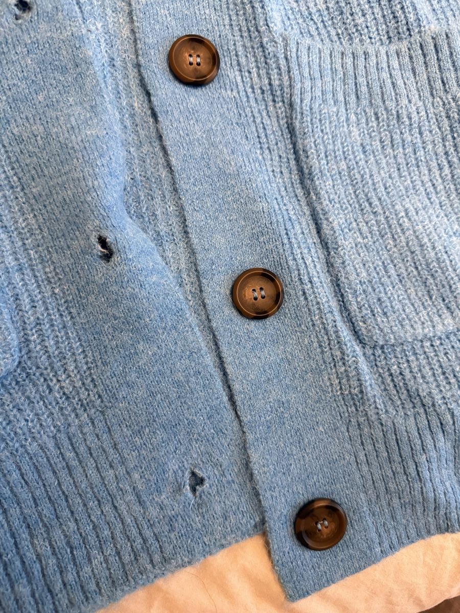 Jacken: Cardigan long maille bleu taille unique, jamais utilisé – Neu und originalverpackt aus Genève von van_yjj2 1