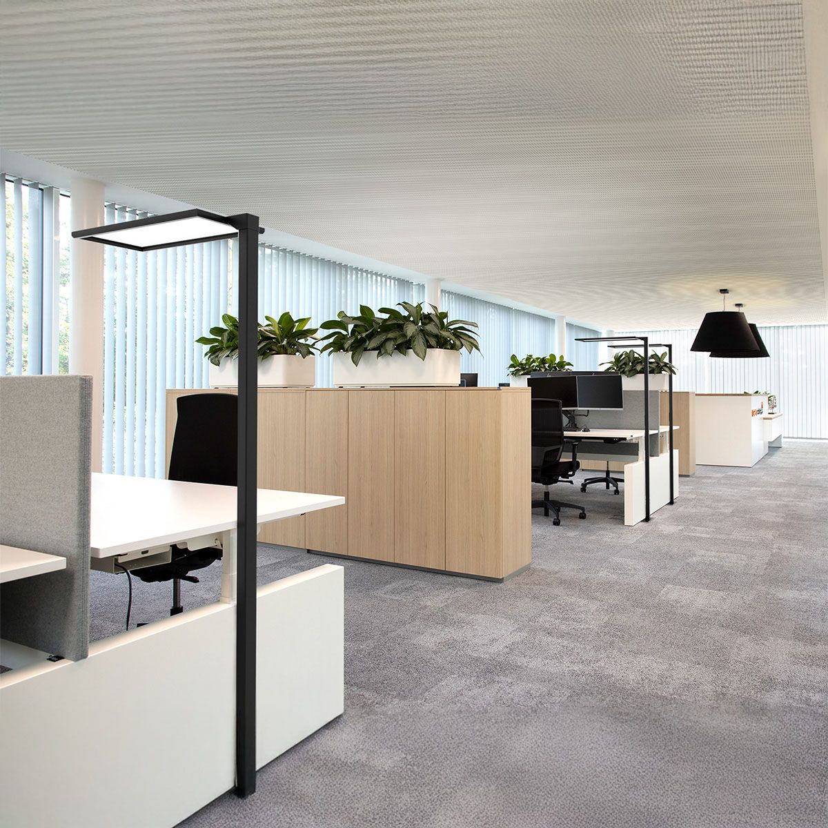 Lampade: LED Büro Stehleuchte, CCT, 9100 LM – Nuovo (secondo la descrizione) da Kreuzlingen venduto da Smart-Light 1