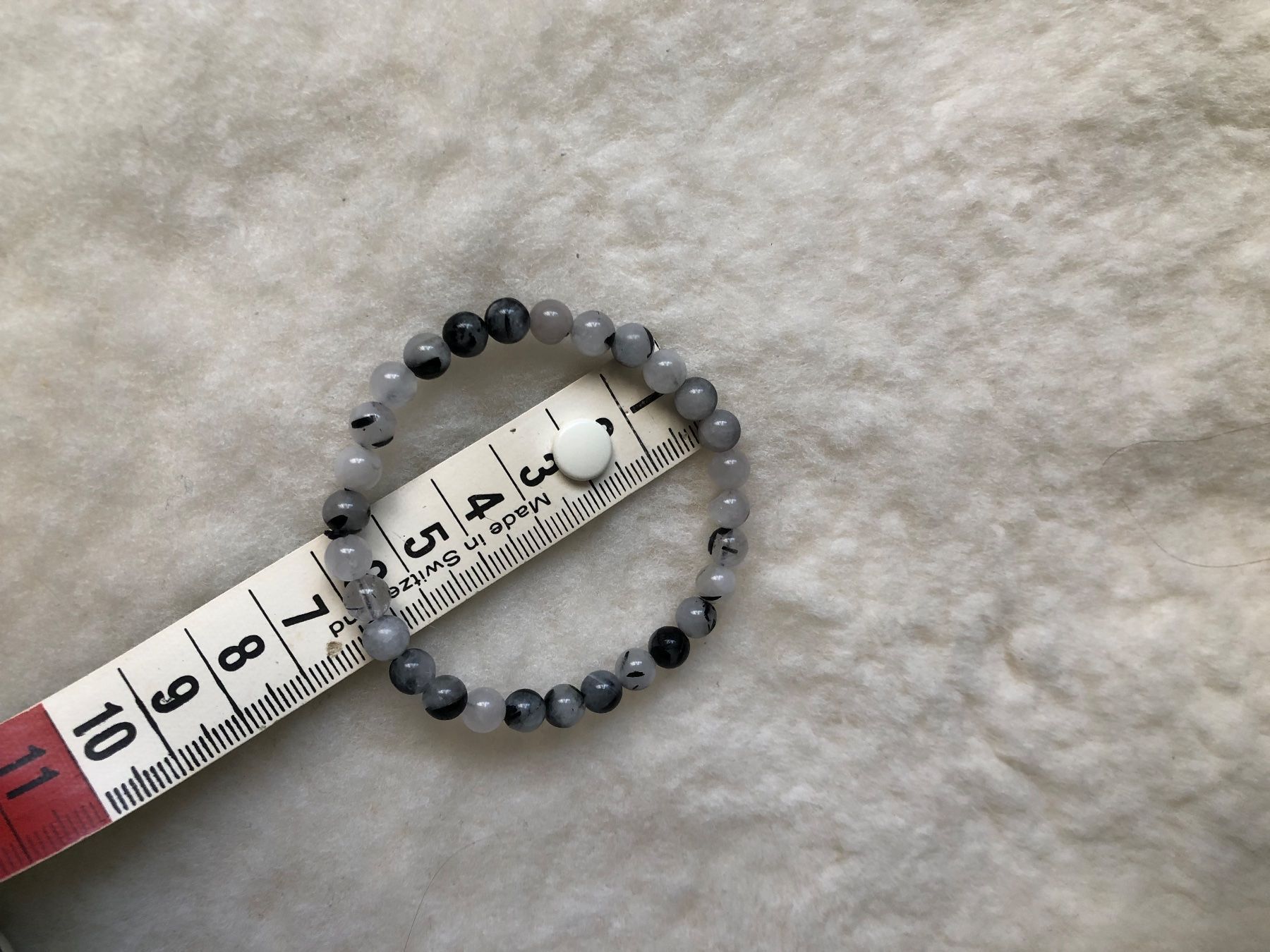Pietre preziose: Bracelet en Pierre de Quartz perlen Armband – Usato da St-Aubin FR venduto da Tiweety 1