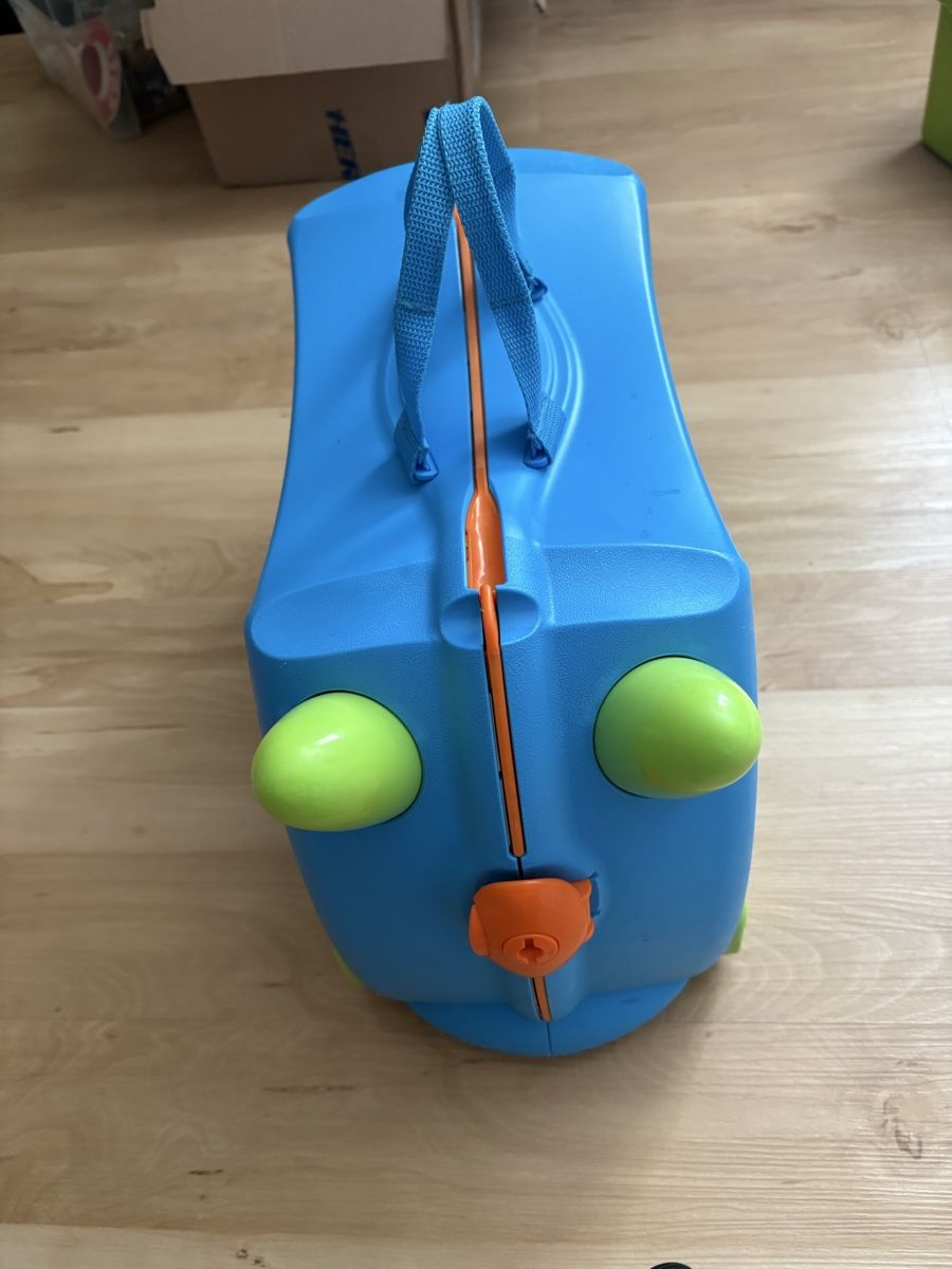 Trunki Reisekoffer: Trunki Kinderkoffer blau-orange – Gebraucht aus Hendschiken von Hujbe 1