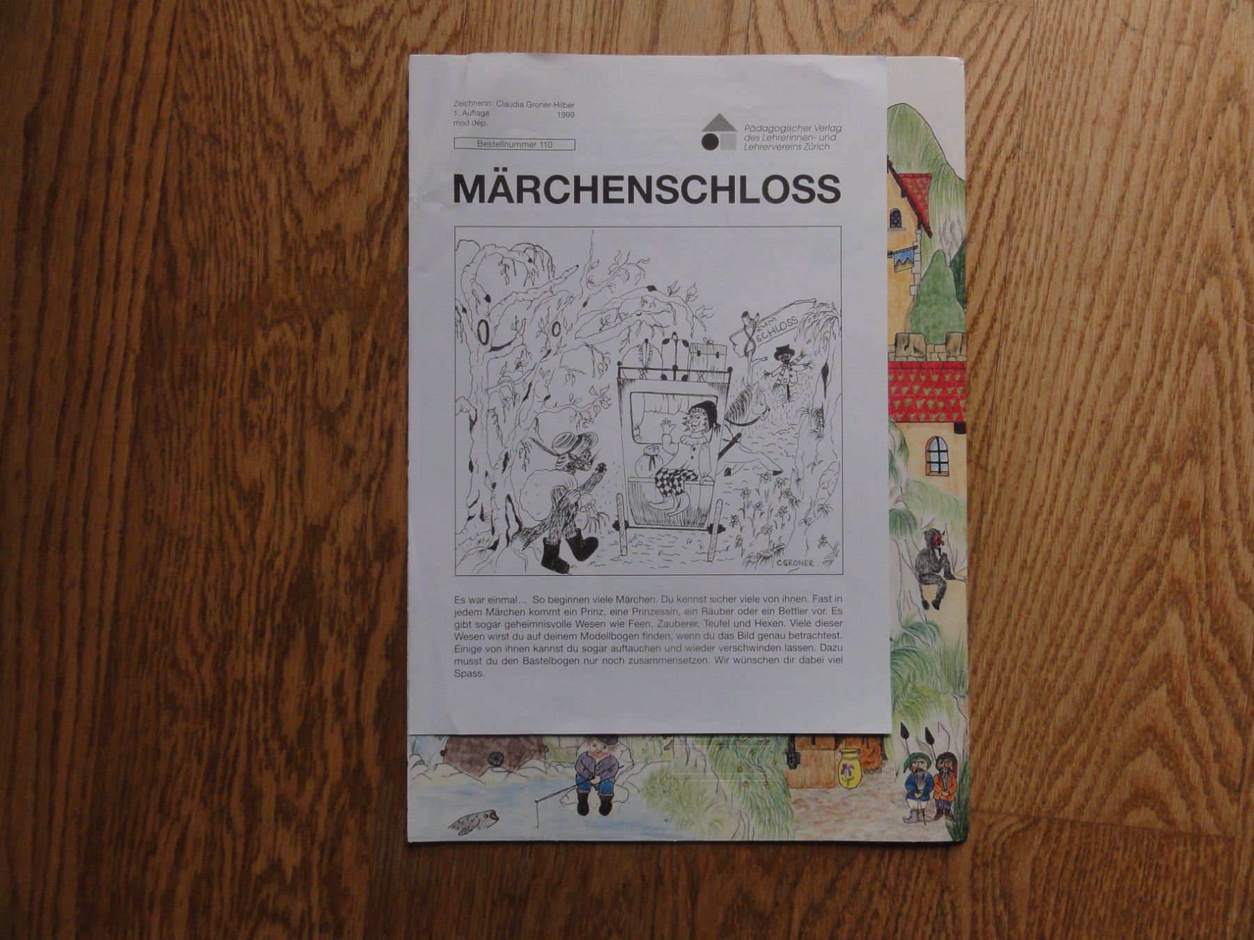 Kit bricolage: Bastelbogen Märchenschloss – Nuovo e nell'imballaggio originale da Riedholz venduto da Taweva
