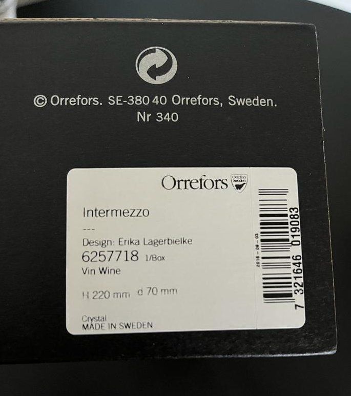 Bicchieri: Orrefors Intermezzo Weinglas Kristallglas - 4er Set – Nuovo (secondo la descrizione) da Münchenstein venduto da baselina 2