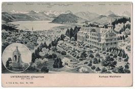 Unterägeri, Kurhaus Waldheim, Werbekarte