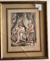 Tableau cadre ancien signature 1927 endommagé le cadre pas l