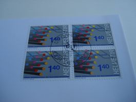 Sondermarke UIT 1988, FDC Einzel + 4erblock, 2 Belege