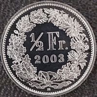 50 Rappen 2003 stgl. / aus Münzsatz