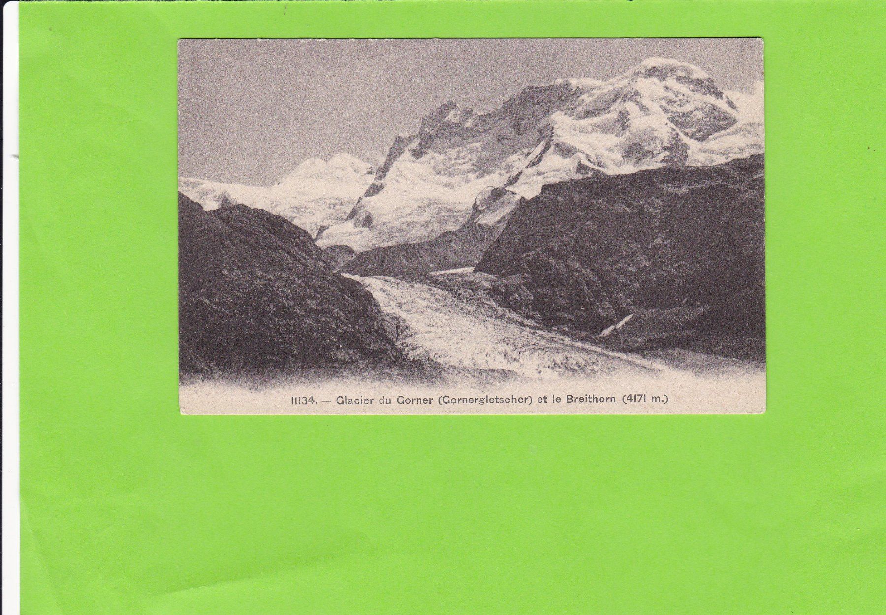 Cartes postales: Gornergletscher-Breithorn – D'occasion à St. Peterzell par neckertal