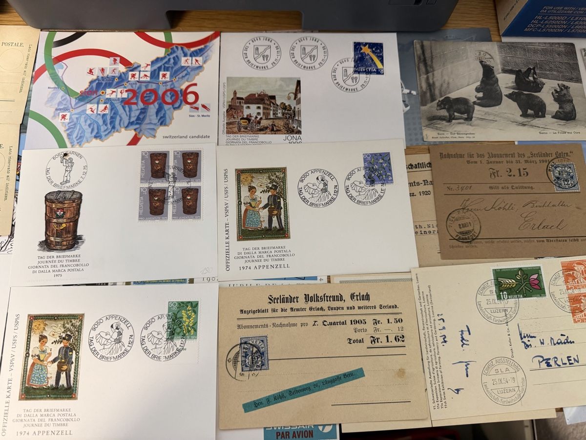 Cartoline postali: 80 PK/AK und Maximumkarten Schweiz ab Alt – Usato da Murgenthal venduto da Tina_4055 6