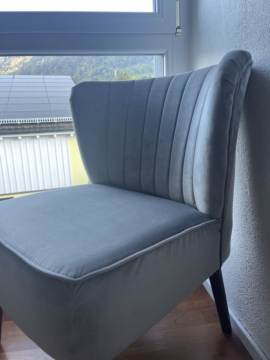 Sedie: Sessel Samt/Velours Hell Grau/Blau – Usato da Oberarth venduto da pau_h8rf 3